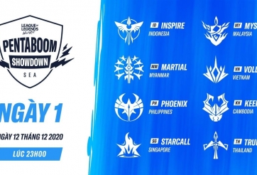 Trực tiếp Tốc Chiến: SEA Pentaboom Showdown Ngày 1