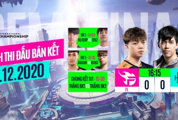 Lịch thi đấu AIC 2020 Liên Quân Mobile hôm nay 13/12