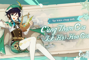 Genshin Impact ra mắt sự kiện chụp ảnh 'Cùng Tham Gia Lễ Hội Hoa Gió'