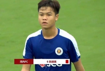 U17 Hanoi captain punchs Chinese opponent's face