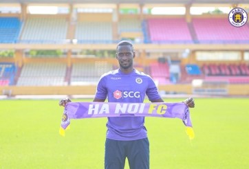 V-League side Hanoi FC successfully recruite the French striker, replace Oseni