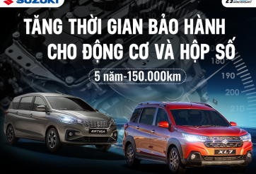 Việt Nam Suzuki tăng thời gian bảo hành cho động cơ và hộp số của Ertiga và XL7, đổi mới dịch vụ hậu mãi