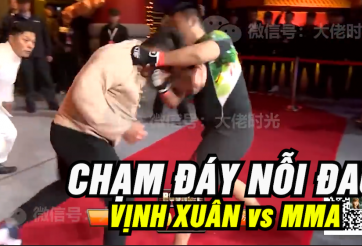 VIDEO: 'Hậu duệ 4 đời của Diệp Vấn' bị đánh sấp mặt vì thách thức tới võ sĩ Từ Hiểu Đông