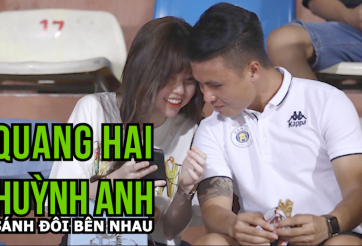 VIDEO: Quang Hải - Huỳnh Anh sánh đôi bên nhau cổ vũ cho đội bóng Thủ đô 