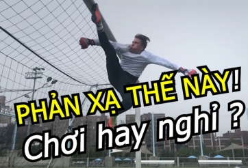 VIDEO: Luyện phản xạ cho thủ môn 'cực bá' - Văn Lâm, Văn Toản, Tiến Dũng cũng phải chào thua