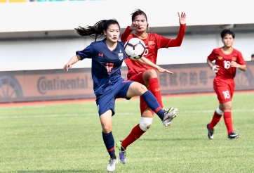 U19 nữ Việt Nam hoà Thái Lan ở giải quốc tế