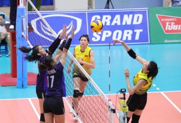 Thái Lan đánh bại Việt Nam ở giải giao hữu bóng chuyền ĐNA