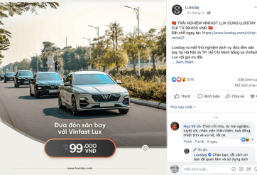 LUXSTAY gây sốt với dịch vụ đưa đón sân bay cao cấp bằng dòng xe VINFAST LUX