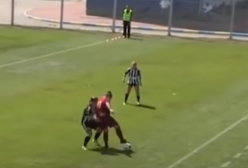 VIDEO: Nữ cầu thủ béo nhất thế giới rê bóng qua hết hậu vệ