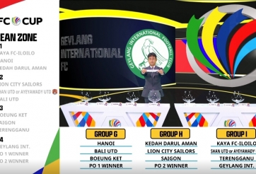 VIDEO: Hà Nội FC vào bảng 'dễ thở' ở cúp châu Á