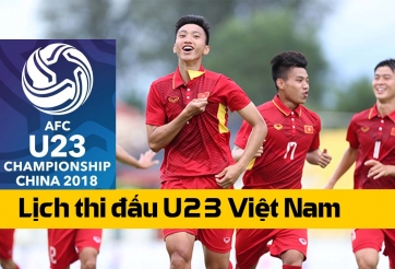 Lịch thi đấu U23 Việt Nam tại CHUNG KẾT U23 châu Á 2018