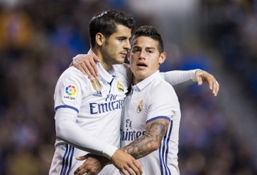 Morata muốn được tiếp tục sát cánh cùng James Rodriguez
