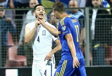 Loạn đả sau trận đấu giữa Bosnia&Herzegovina - Hy Lạp
