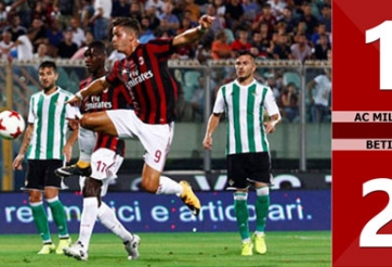 Highlights: AC Milan 1-2 Real Betis (Giao hữu)