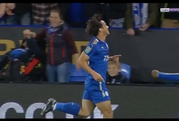 VIDEO: Okazaki rút ngắn tỉ số cho Leicester