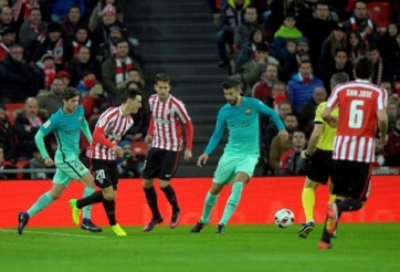 Video bàn thắng: Athletic Bilbao 2-1 Barcelona (Vòng 1/8 Cup nhà Vua)