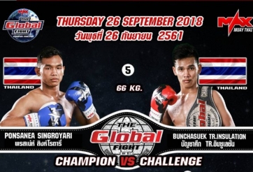 Trực Tiếp MAX Muay Thai - 18h30 ngày 26/9 - The Global Fight
