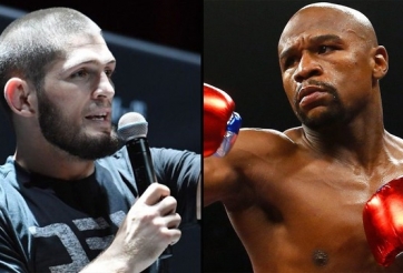 Floyd Mayweather nhận lời thách thức từ Khabib :'Hãy làm nóng Las Vegas một lần nữa' 