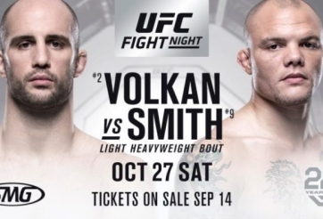 Tổng hợp UFC Moncton: Anthony Smith vượt qua Volkan Oezdemir, hướng tới suất tranh đai tiếp theo
