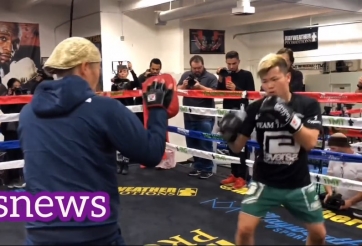 VIDEO Tenshin Nasukawa thể hiện trình độ tại ... sân nhà của Mayweather