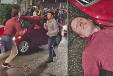 VIDEO Cậy to lớn bắt nạt chàng trai Châu Á, thanh niên ăn đấm bất tỉnh