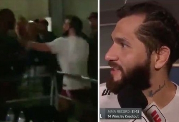 VIDEO: Jorge Masvidal lao vào hỗn chiến, đấm rách mặt Leon Edward