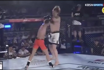 VIDEO: 'Quái nhân khổng lồ' Hàn Quốc gục ngã trước tay đấm vô danh
