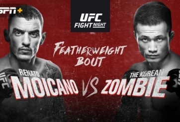TRỰC TIẾP UFC Fight Night: Korean Zombie vs. Recnato Moicano