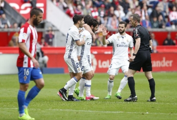 Isco ghi bàn phút cuối, Real giành 3 điểm trước Gijon