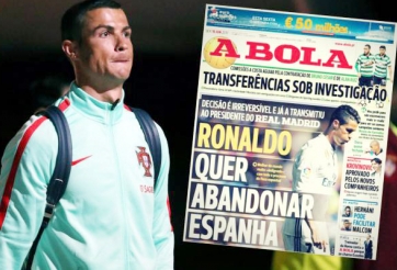A Bola: Ronaldo muốn rời Real Madrid ngay hè này