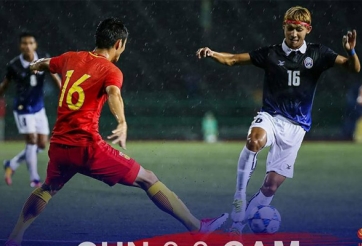 U22 Campuchia gây chấn động với trận hòa U22 Trung Quốc