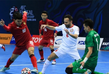 Đội tuyển futsal Thái Lan thua sốc ở giải Futsal châu Á 2018