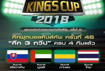 Lịch thi đấu, kết quả King's Cup 2018 (22-25/3/2018)