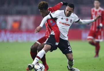 Bayern thắng 5 sao sau chiếc thẻ đỏ của Besiktas