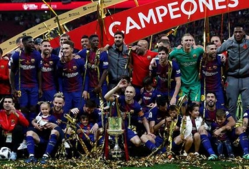 Barca huỷ diệt Sevilla để đăng quang cúp Nhà vua TBN