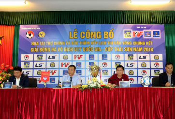 Thái Sơn Nam tài trợ giải U17 Quốc gia 2018