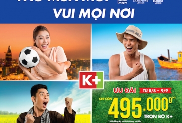 K+ độc quyền phát sóng Ngoại hạng Anh và Champions League