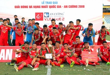 Viettel đổi tên thành Thể Công sau khi vô địch giải hạng Nhất QG - An Cường 2018