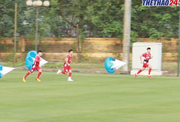 VIDEO: Cầu thủ ĐTVN tập bài 'siêu dị' của HLV Park Hang-seo trước ngày sang Hàn Quốc