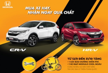 Honda Việt Nam khuyến mãi “Mua xe hay, nhận ngay quà chất”