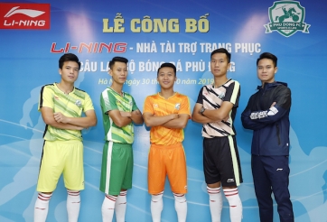 CLB bóng đá Phù Đổng nhận tài trợ từ thương hiệu thể thao Li-Ning