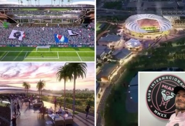 Đội của Beckham hé lộ sân mới trị giá gần tỷ USD, có cây cọ trên nóc