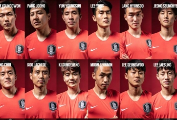 ĐT Hàn Quốc chốt sổ 23 cầu thủ tới Nga dự World Cup