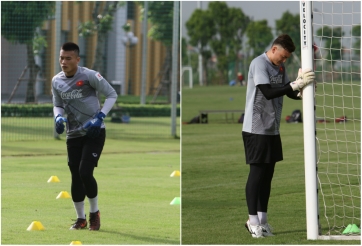 Tiến Dũng, Văn Lâm và '50 sắc thái' cực ngầu trên sân tập