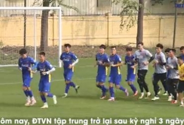 VIDEO: ĐTVN trở lại tập luyện, bắt đầu chiến dịch Asian Cup