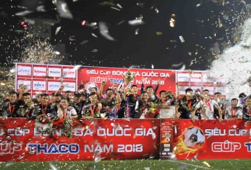 Đánh bại Bình Dương, Hà Nội vô địch Siêu cúp Quốc gia