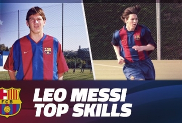 VIDEO: Barca 'khoe' skill tuyệt đỉnh của Messi thời La Masia