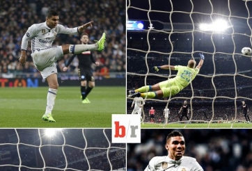 VIDEO: Siêu phẩm nã đại bác không tưởng của Casemiro vs Napoli