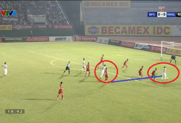 VIDEO: Công Phượng - Văn Toàn xé toang hàng phòng ngự BD