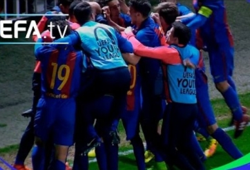 Đội trẻ Barca ngược dòng vào bán kết U19 Champions League